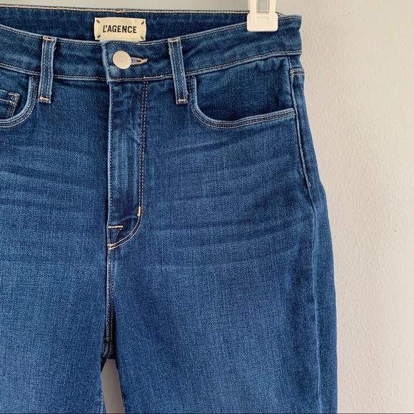 LAgence Skinny Jeans Stretch Denim Pants Size 28 Monique Ultra High Rise - Picture 3 of 12